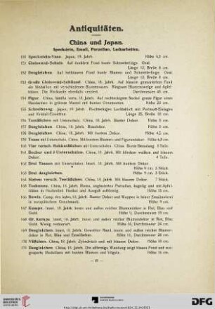 21-49 Antiquitäten (Nr. 150-615)