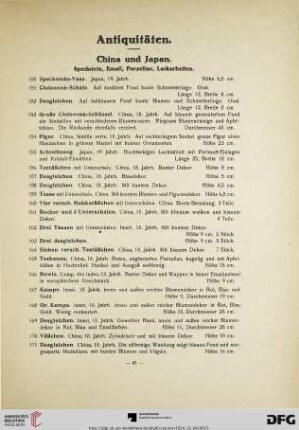 21-49 Antiquitäten (Nr. 150-615)