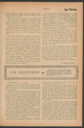 Un discurso