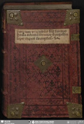 Incipit liber venerabilis fratris Simonis de Cassia ordinis fratrum heremitaru[m] sancti Augustini super totu[m] corpus euangelio[rum] ...