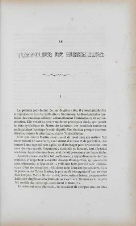 Le tonnelier de Nuremberg