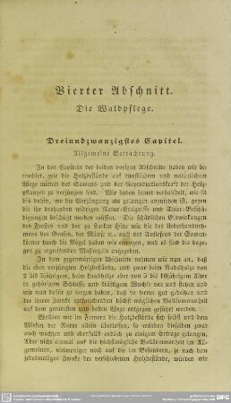 Vierter Abschnitt. Die Waldpflege