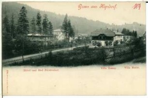 Kipsdorf. Hotel und Bad Fürstenhof, Villa Emmy, Villa Marie