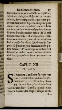 Caput XII. De consilio.
