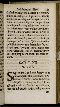 Caput XII. De consilio.