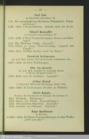 K [Kaempffer - Kuehl]