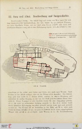 III. Burg und Abtei - Beschreibung und Baugeschichte