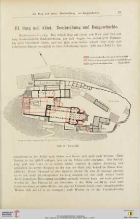 III. Burg und Abtei - Beschreibung und Baugeschichte