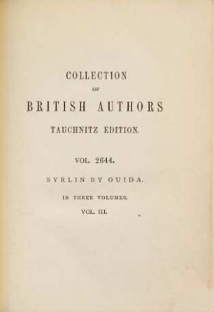Syrlin : in three volumes, 3