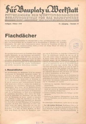 Flachdächer