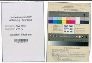 Entnazifizierung Friedhelm Spiecker , geb. 29.06.1887 (Pfarrer)