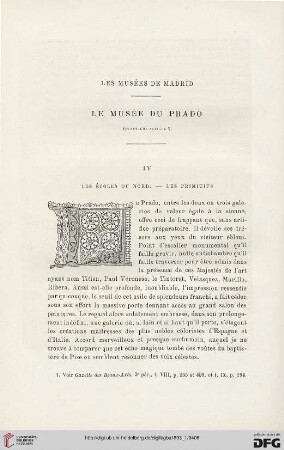 3. Pér. 9.1893: Le Musée du Prado, 4, Les écoles du nord - les primitifs : les musées de Madrid