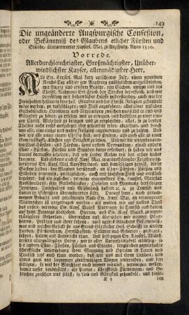 149-176, Die ungeänderte Augspurgische Confeßion, [...].