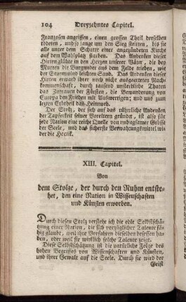 XIII. Capitel. - XVII. Capitel.