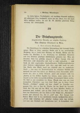 ¬Die¬ Belastungsprobe : zeitgeschichtliche Gedanken zur religiösen Erziehung