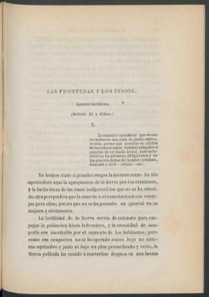 (Artículo III y último.)
