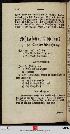 Achtzehnter Abschnitt