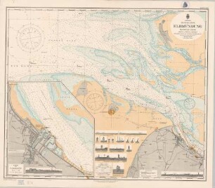 138 Nordsee; deutsche Küste. Elbmündung. Reede von Cuxhaven