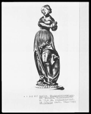 Frauengestalt (ursprünglich heilige Barbara)