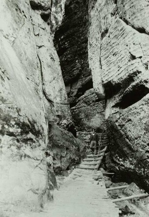 Sächsische Schweiz, Rathen, Stiege Schwedenlöcher