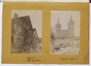 Kurie bei der Marienkirche, Stargard. Mühlentor, Stargard: Ansichten (aus: Skizzen- und Fotoalbum 28)