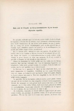 Bijlage XIII. Nota voor de brigade- en korps-commandanten bij de tweede Atjehsche expeditie