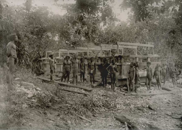 "KEKEREL GOSOBULNGAU en construction sur Goreor. Berlin-Bai), Palau"