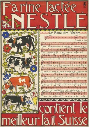 Farine lactée Nestlé. Contient le meilleur lait suisse