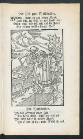 Der Tod zum Waldbruder