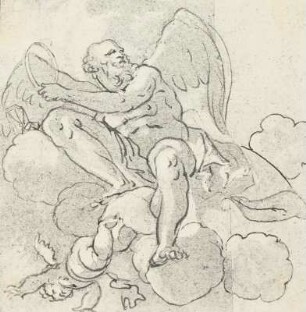 Chronos auf Wolken