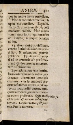 471-472, 13. Amor ejus gratiosissimus, cunctis ...