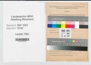 Entnazifizierung Otto Leukel , geb. 01.05.1894 (Betriebsfuehrer)