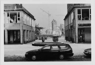 Blick zur Ruine der Frauenkirche