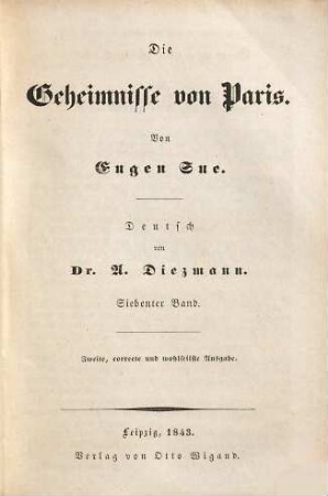 Die Geheimnisse von Paris, 7