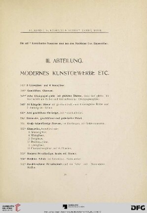 Modernes Kunstgewerbe etc. (Nr. 454-680)
