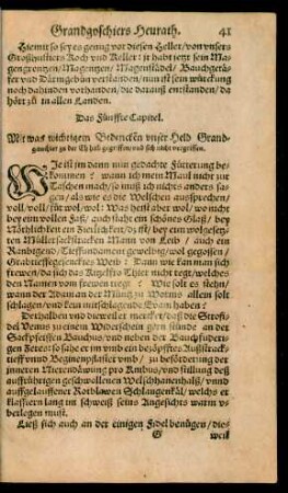 Das Fünffte Capitel.