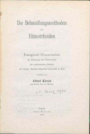 Die Behandlungsmethoden der Hämorrhoiden