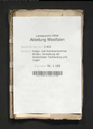 Das Landeskapital des Pastors Mertens vom 29.9.1691