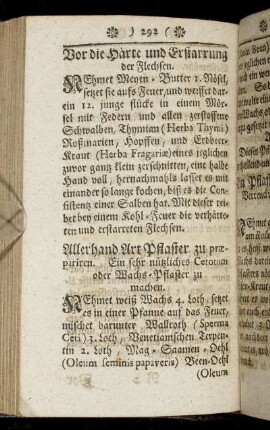 [Pflaster, Umschläge]