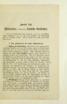 I. Das Christentum der ersten Jahrhunderte