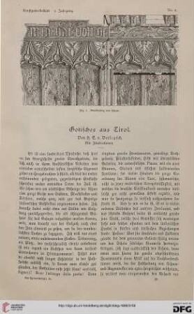 Gotisches aus Tirol