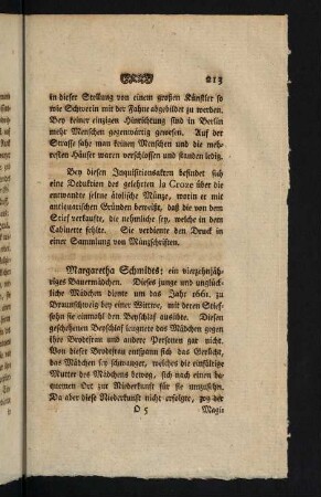 213-219, Margaretha Schmidts. - Daniel Schulz.