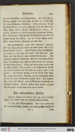 Die africanischen Inseln