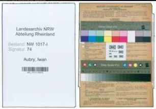 Entnazifizierung Iwan Aubry , geb. 12.03.1892 ()
