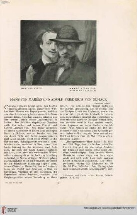 17: Hans von Marées und Adolf Friedrich Schack