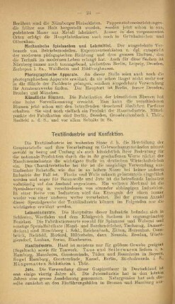 Textilindustrie- und Konfektion