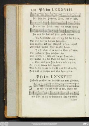 Psalm LXXXVIII. Zuflucht zu Gott in Kranckheiten und Nöthen.