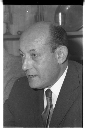 Kleinbildnegativ: Pressekonferenz der Demokratischen Aktion, 1969