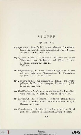 Stoffe (Nr. 608-663)