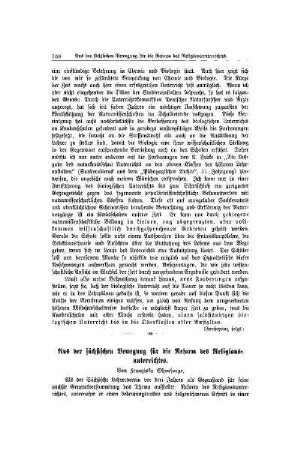 Aus der sächsischen Bewegung für die Reform des Religionsunterrichtes